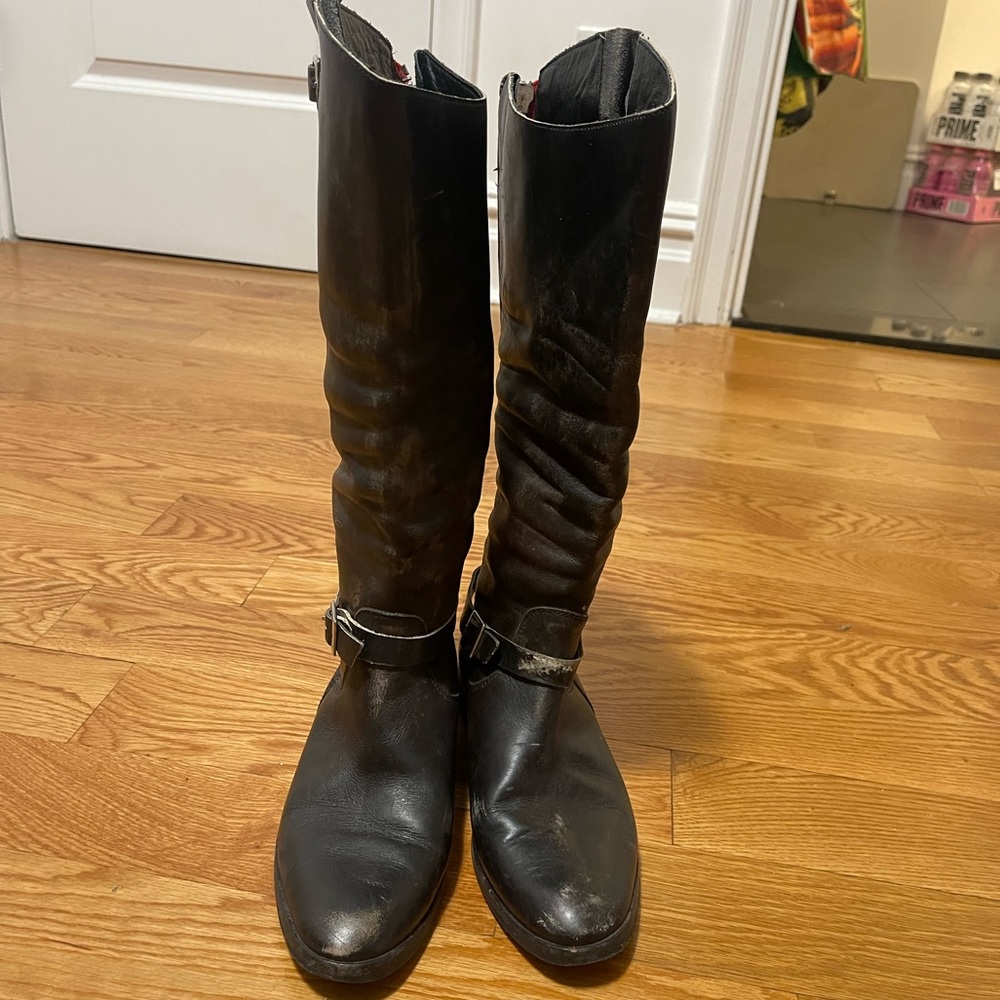 Golden Goose distressed Brown Leather Boots